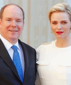 Prince And Princess Of Monaco Paint By Number