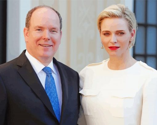 Prince And Princess Of Monaco Paint By Number