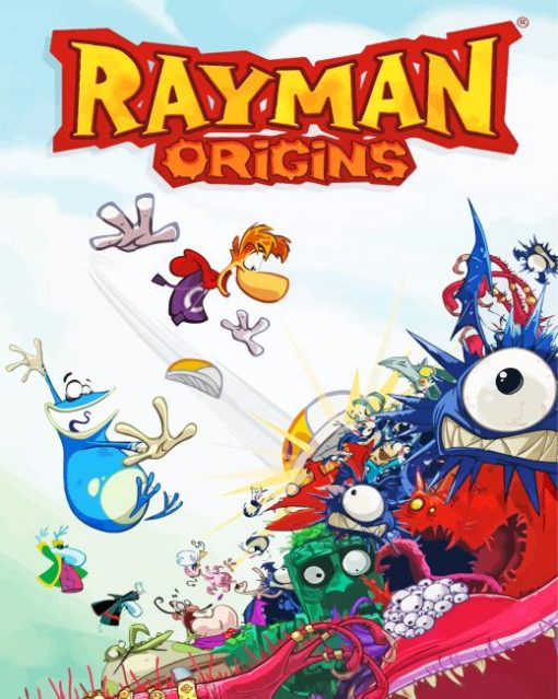 Rayman Origins Game Poster Paint By Number