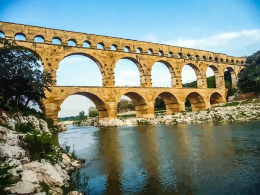 Roman Aqueduct Paint By Number