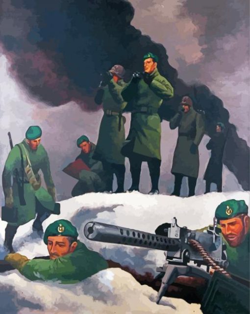 Royal Marines Soldiers Art Paint By Number