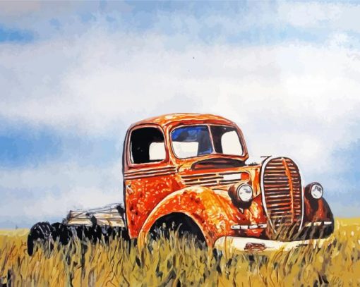 Rusty Truck Art Paint By Number