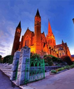 Sacred Heart Cathedral In Bendigo Victoria Paint By Number