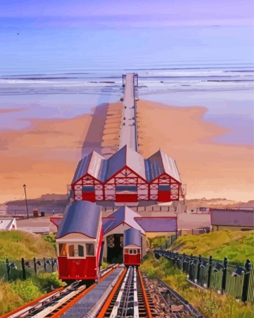 Saltburn Lift To Town Station Paint By Number