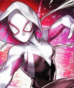 Spider Gwen Stacy Animation Paint By Number