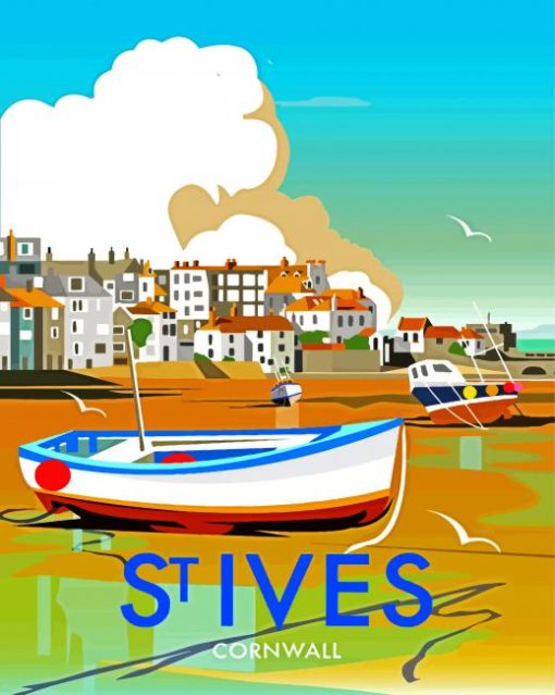 St Ives Bay Poster Paint By Number