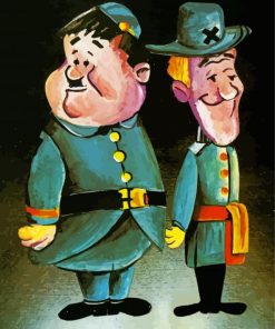 Stan And Ollie Art Paint By Number