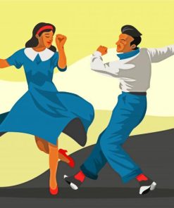 Tap Dancer Couple Paint By Number