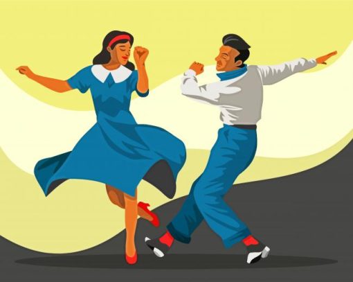 Tap Dancer Couple Paint By Number