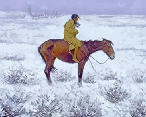 The Herd Boy By Frederic Remington Paint By Number