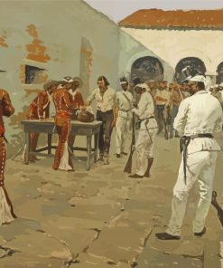 The Mier Expedition By Frederic Remington Paint By Number