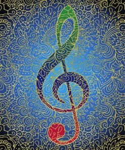 Treble Clef Music Paint By Number