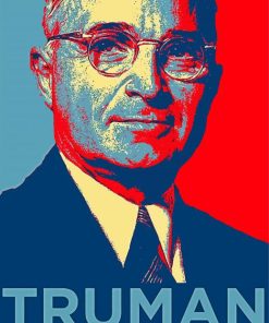 Truman Illustration Portrait Paint By Number