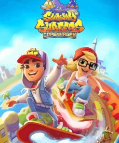 Video Game Subway Surfers Paint By Number