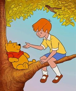 Winnie The Bear And Christopher Robin Paint By Number