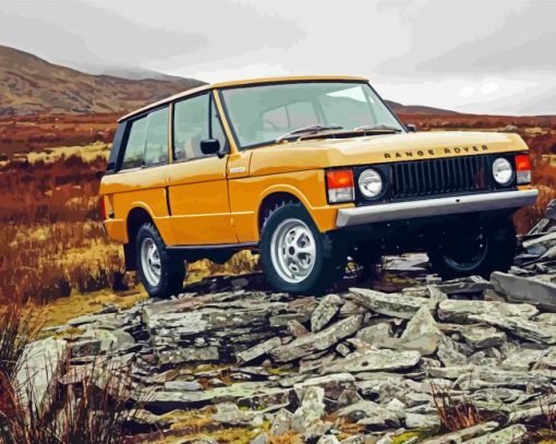 Yellow Classic Rover Paint By Number