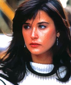 Young Actress Demi Moore Paint By Number