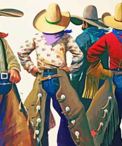 Aesthetic Cowboys In Arizona Art Paint By Number