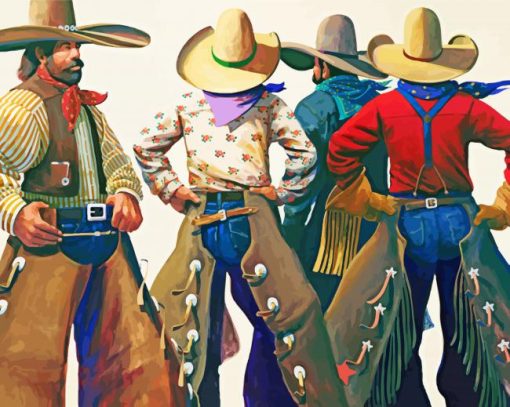 Aesthetic Cowboys In Arizona Art Paint By Number