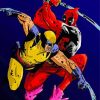 Aesthetic Deadpool Vs Wolverine Paint By Number