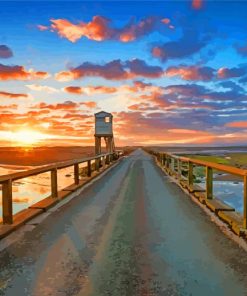 Aesthetic Holy Island Of Lindisfarne Pier Paint By Number