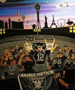 Aesthetic Las Vegas Raiders Art Paint By Number