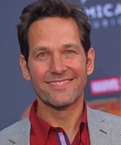 Aesthetic Paul Rudd Actor Paint By Number