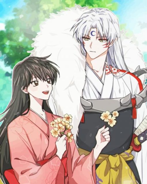 Aesthetica Rin And Sesshomaru Anime Paint By Number