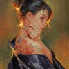 Aesthetic Tattooed Woman Paint By Number