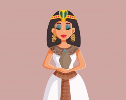 Aesthetic Egyptian Woman Paint By Number