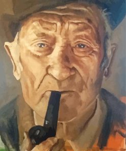 Aesthetic Old Man Pipe Paint By Number