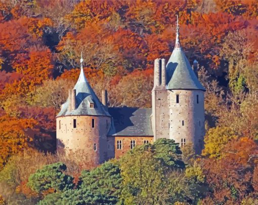 Autumn Castell Coch Paint By Number