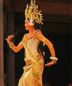 Beautiful Apsara Dancer Paint By Number