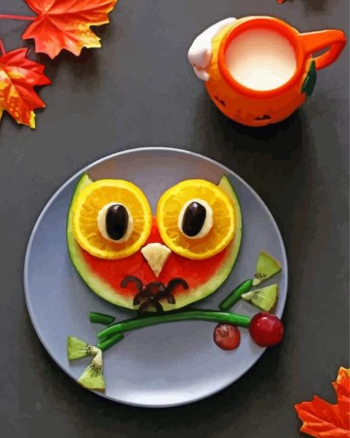 Beautiful Funny Food Paint By Number