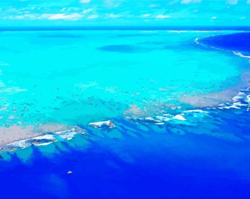 Beautiful Seascape Cook Islands Paint By Number