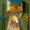 Bird Cage And Hunting Equipment Art Paint By Number