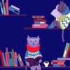 Cats reading Books On Bookshelves Illustration Paint By Number