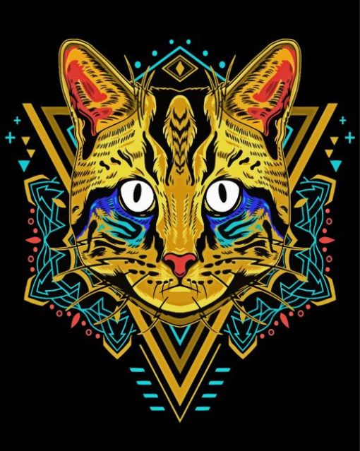 Cool Cat Mandala Paint By Number