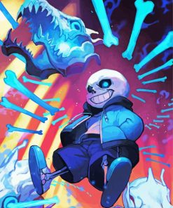 Cool Sans Undertale Paint By Number