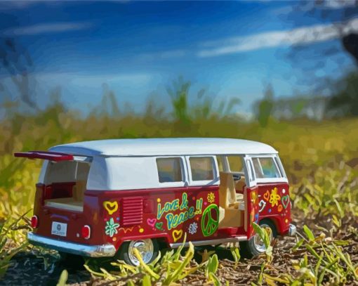 Cool Peace Van Toy Paint By Number