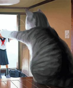 Cute Japanese Giant Cat Paint By Number