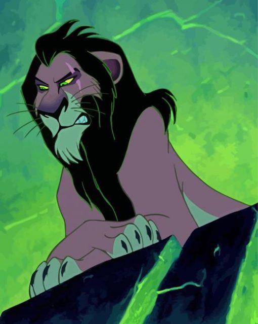 Disney Scar Character Paint By Number