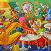 Ernie Barnes Room Full A Sistahs Paint By Number