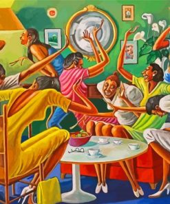 Ernie Barnes Room Full A Sistahs Paint By Number