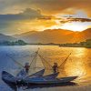 Fishing In Mekong Paint By Number