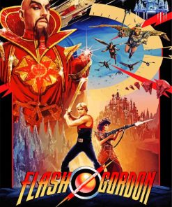 Flash Gordon Poster Paint By Number