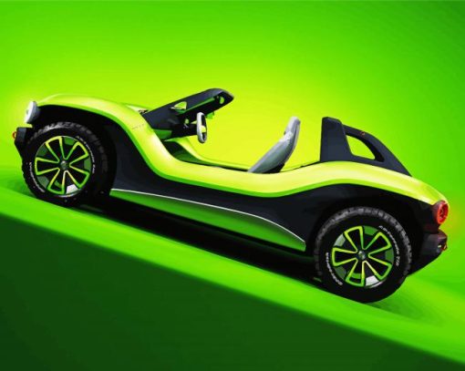 Green Beach Buggy Paint By Number