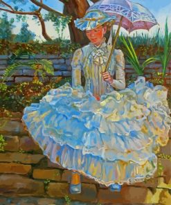 Lady With A Parasol Dominique Amendola Paint By Number