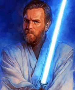 Obi One Illustration Art Paint By Number