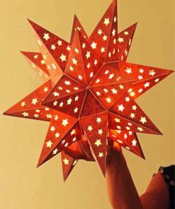 Orange Star Lanterns Paint By Number